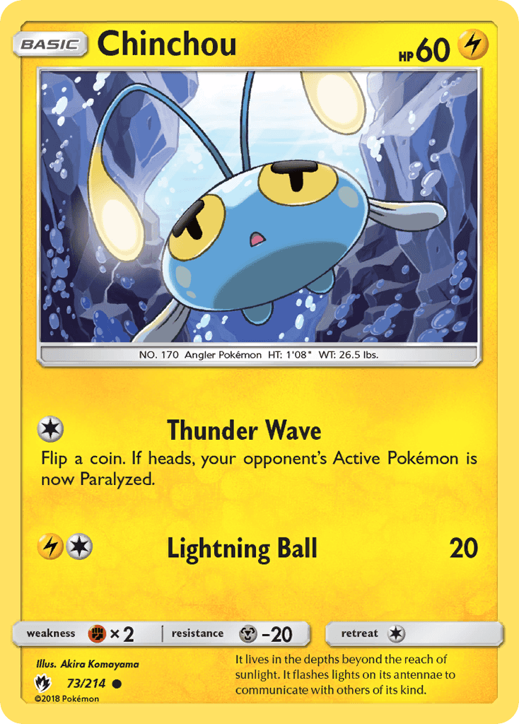Chinchou from Lost Thunder