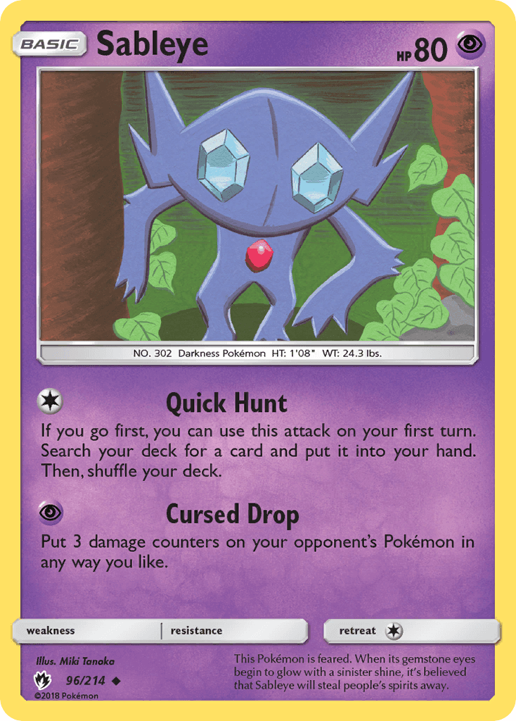 Sableye from Lost Thunder
