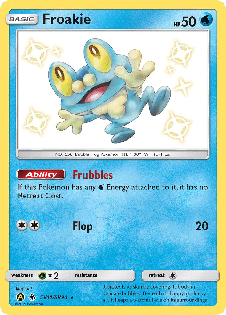 Froakie from Hidden Fates Shiny Vault