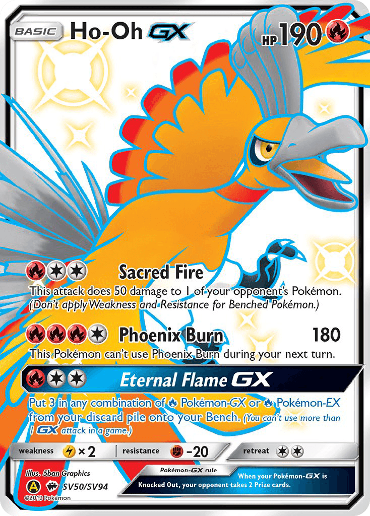 Ho-Oh-GX from Hidden Fates Shiny Vault