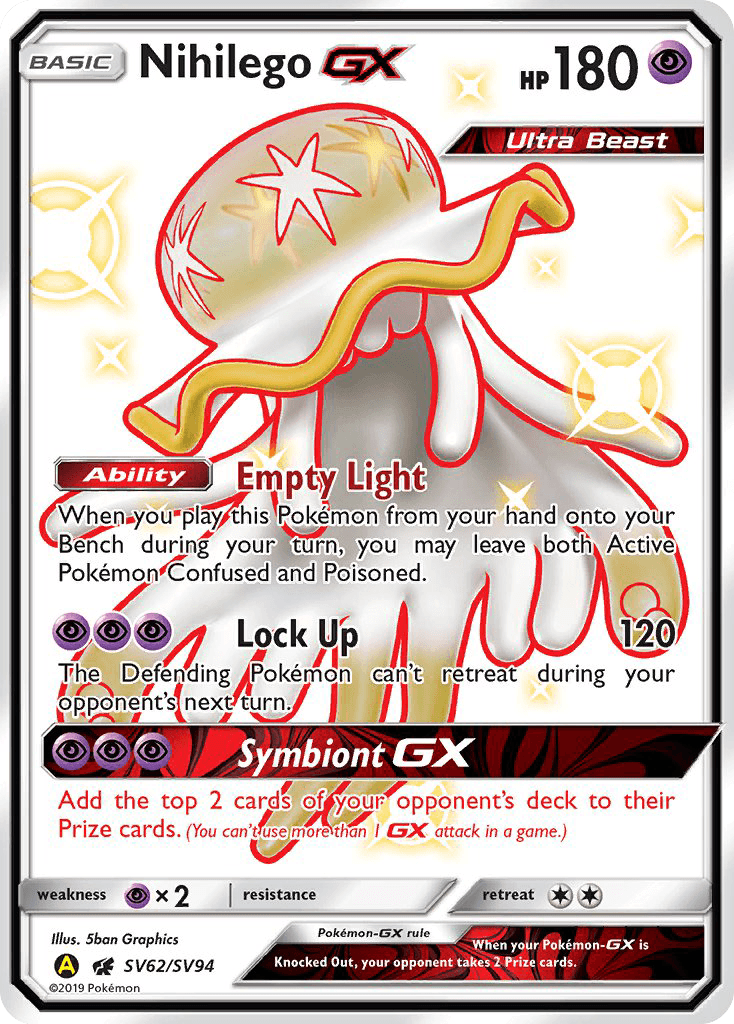 Nihilego-GX from Hidden Fates Shiny Vault