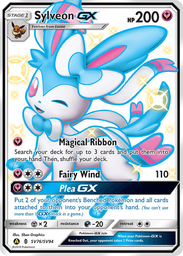 Sylveon-GX from Hidden Fates Shiny Vault