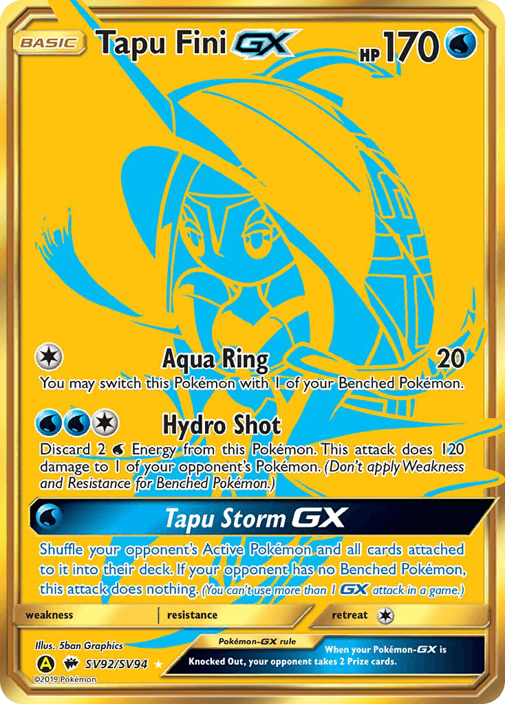 Tapu Fini-GX from Hidden Fates Shiny Vault