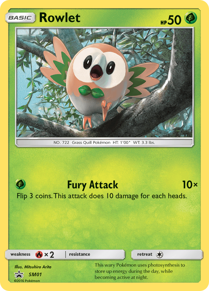 Rowlet from SM Black Star Promos