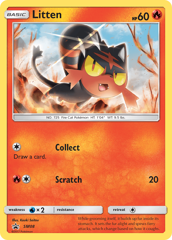 Litten from SM Black Star Promos