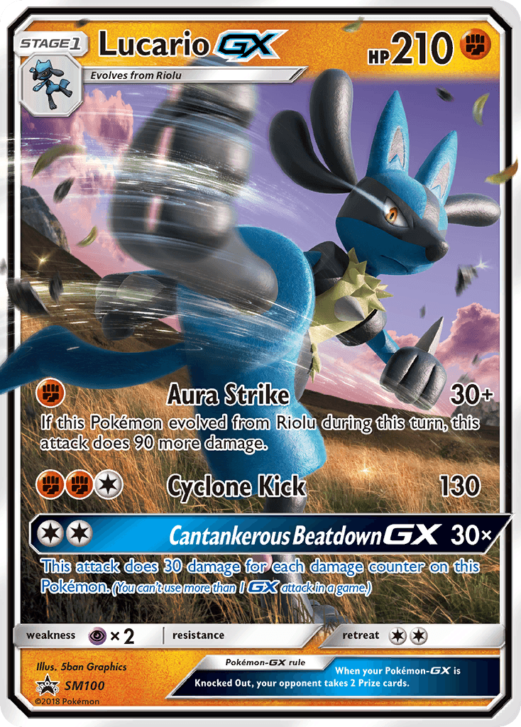 Lucario-GX from SM Black Star Promos