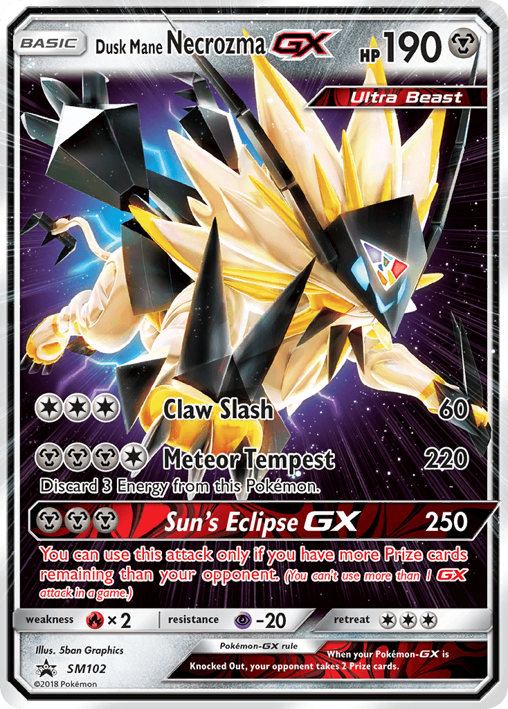 Dusk Mane Necrozma-GX from SM Black Star Promos