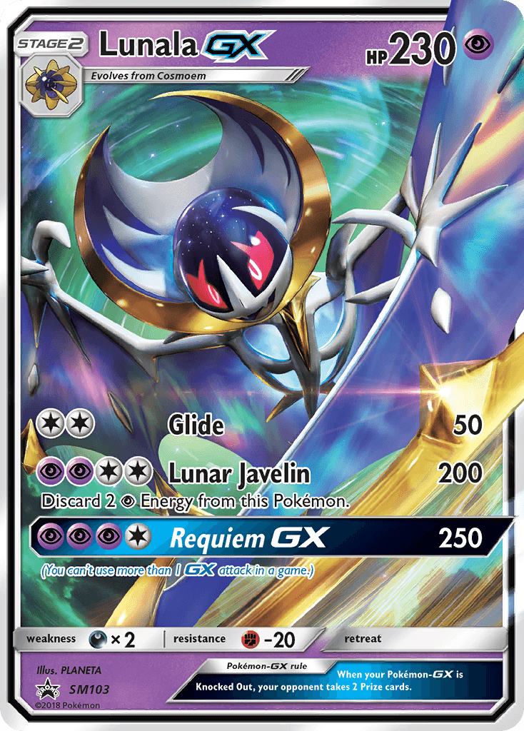 Lunala-GX from SM Black Star Promos