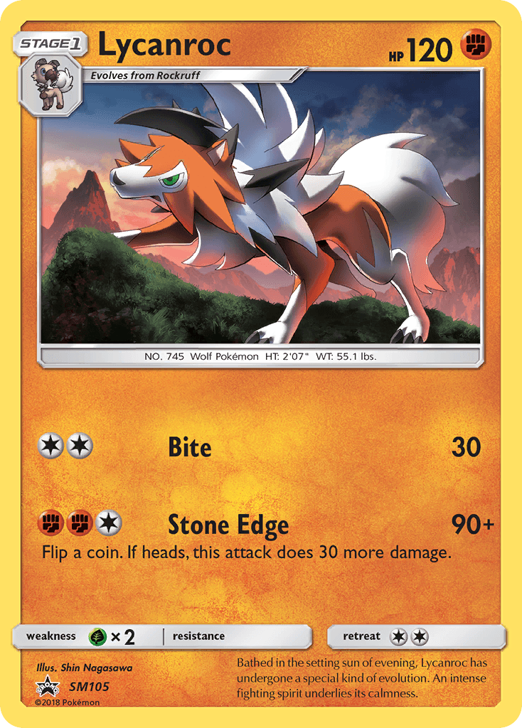 Lycanroc from SM Black Star Promos