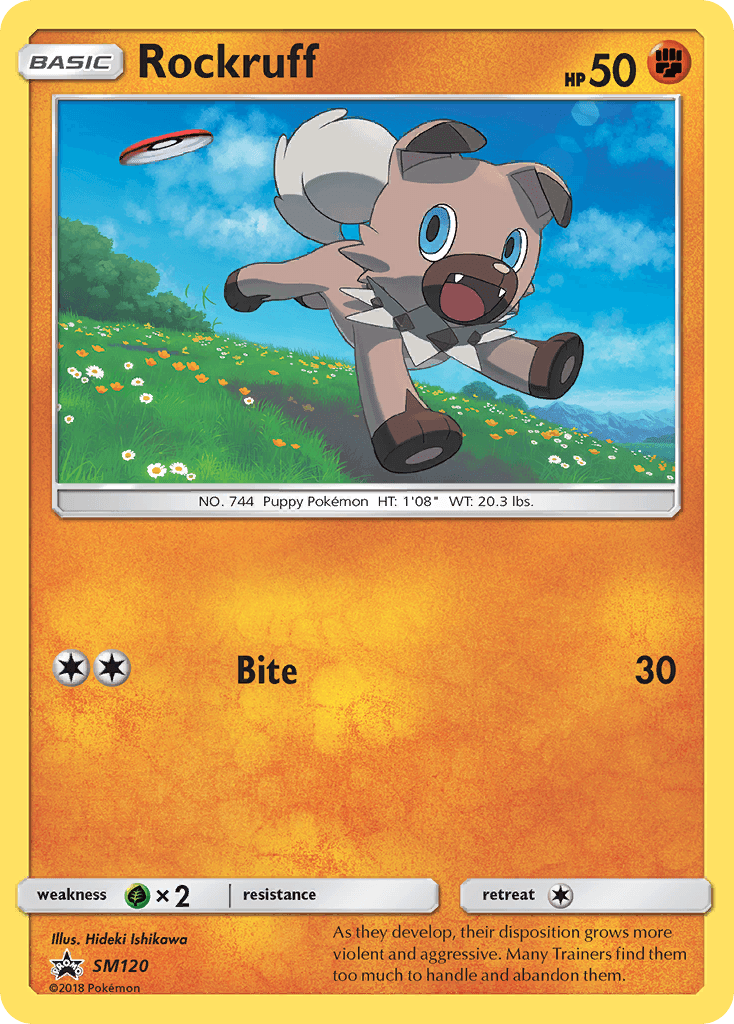 Rockruff from SM Black Star Promos
