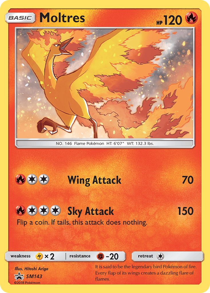 Moltres from SM Black Star Promos