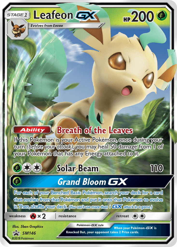 Leafeon-GX from SM Black Star Promos