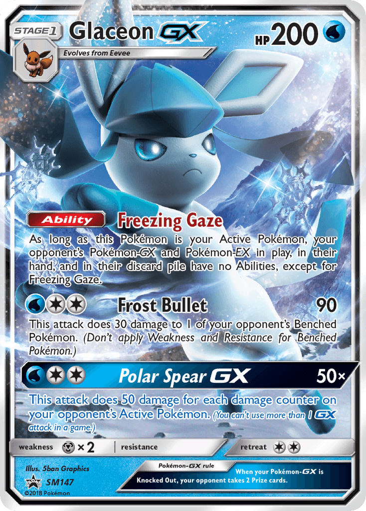 Glaceon-GX from SM Black Star Promos