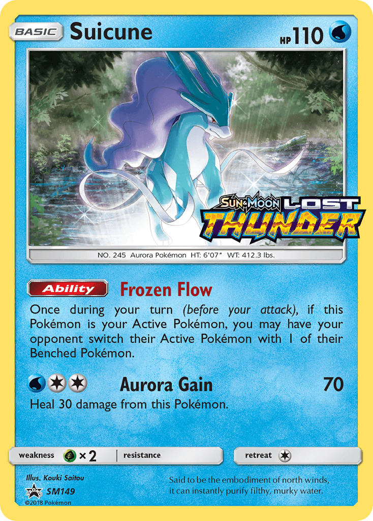 Suicune from SM Black Star Promos