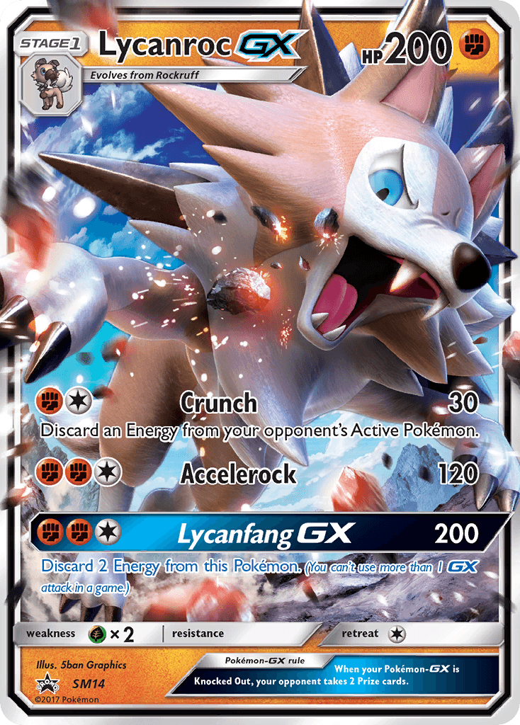 Lycanroc-GX from SM Black Star Promos