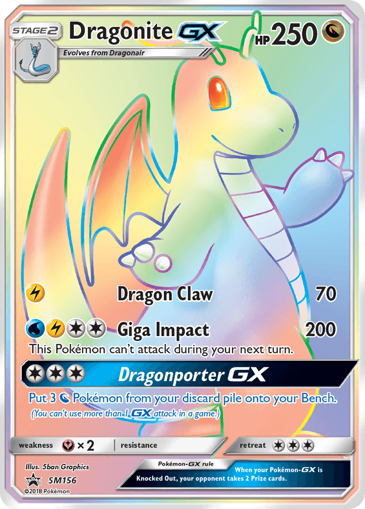 Dragonite-GX from SM Black Star Promos