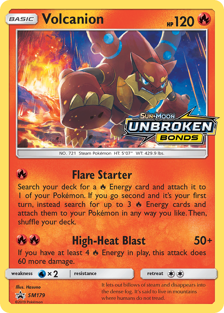 Volcanion from SM Black Star Promos