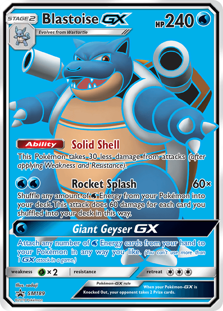 Blastoise-GX from SM Black Star Promos
