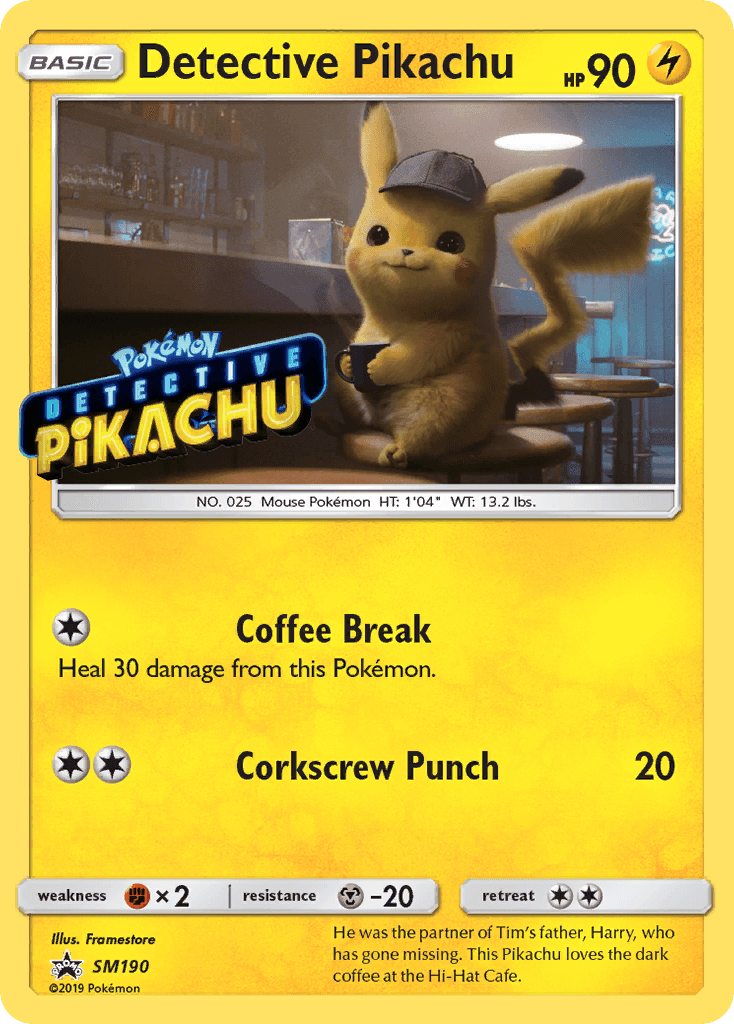 Detective Pikachu from SM Black Star Promos