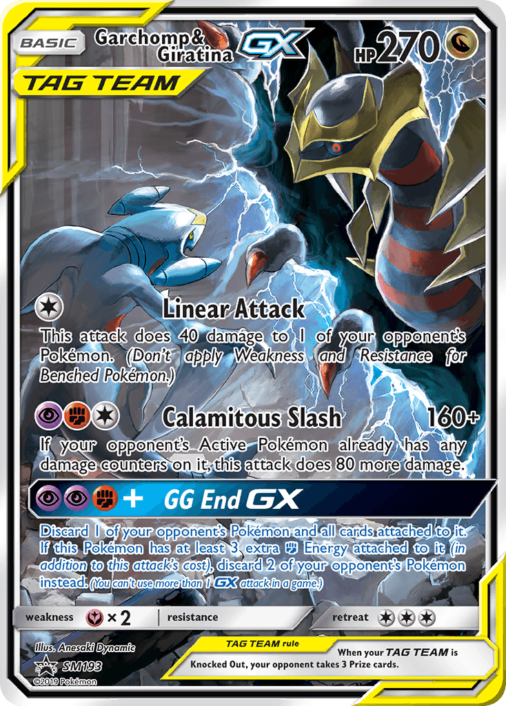 Garchomp & Giratina-GX from SM Black Star Promos