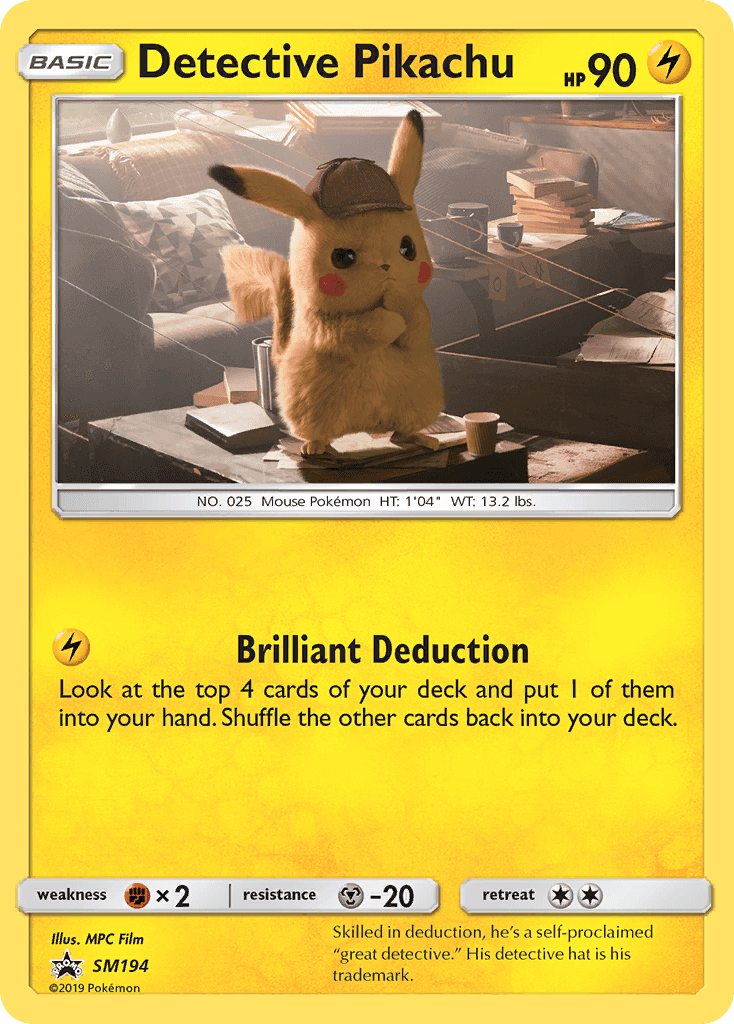 Detective Pikachu from SM Black Star Promos