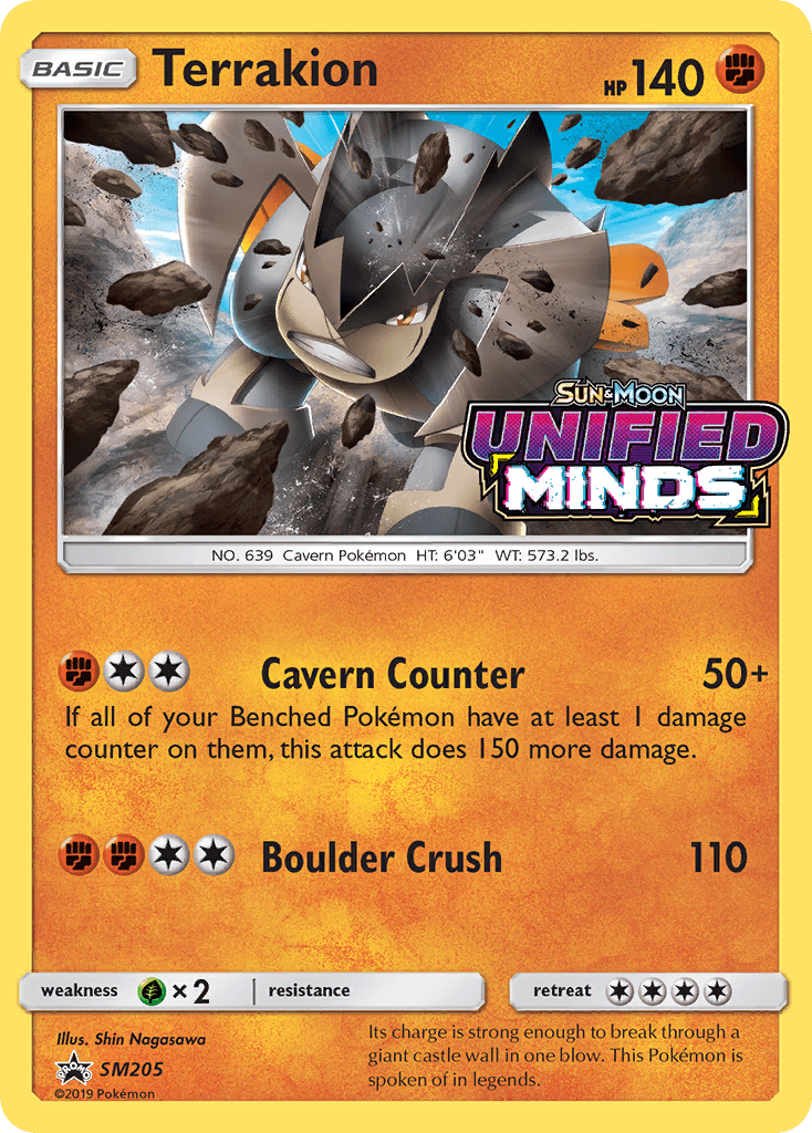 Terrakion from SM Black Star Promos