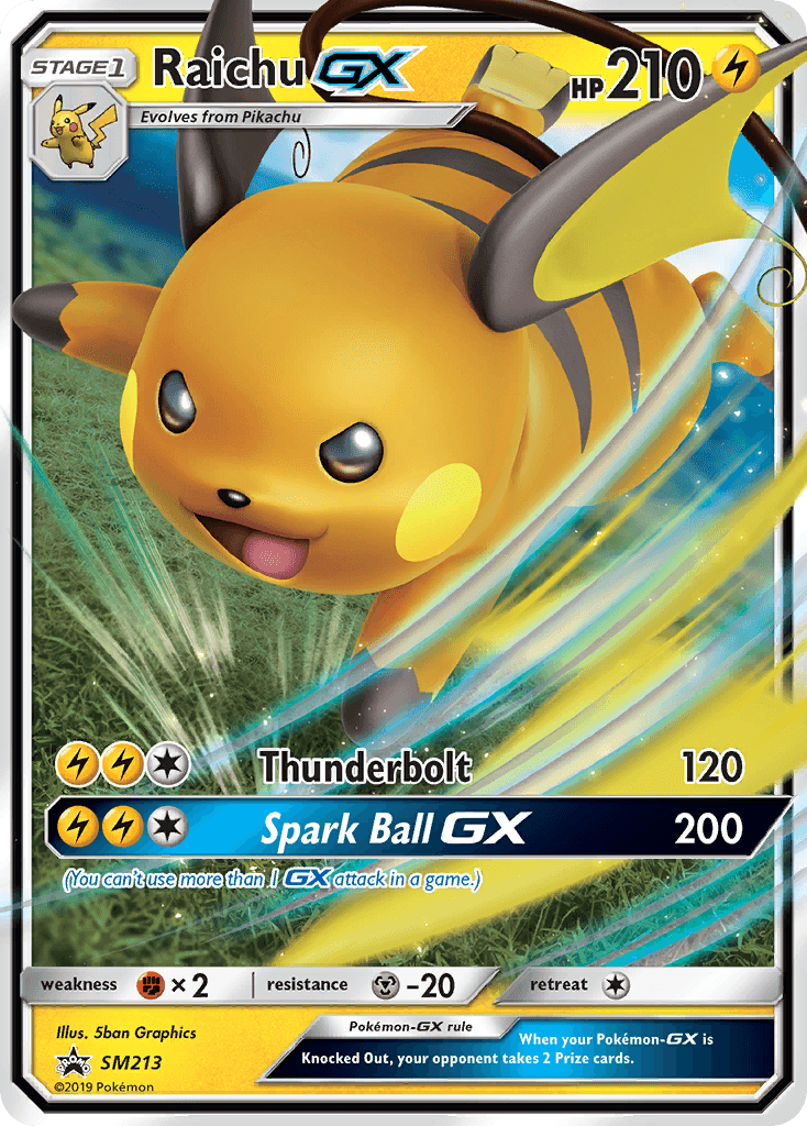 Raichu-GX from SM Black Star Promos