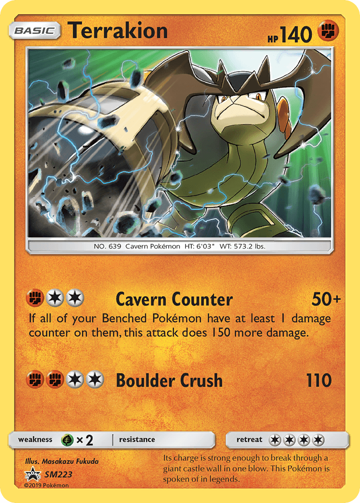 Terrakion from SM Black Star Promos
