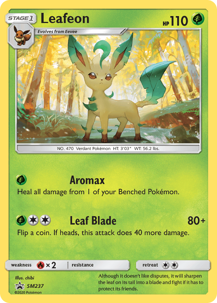 Leafeon from SM Black Star Promos
