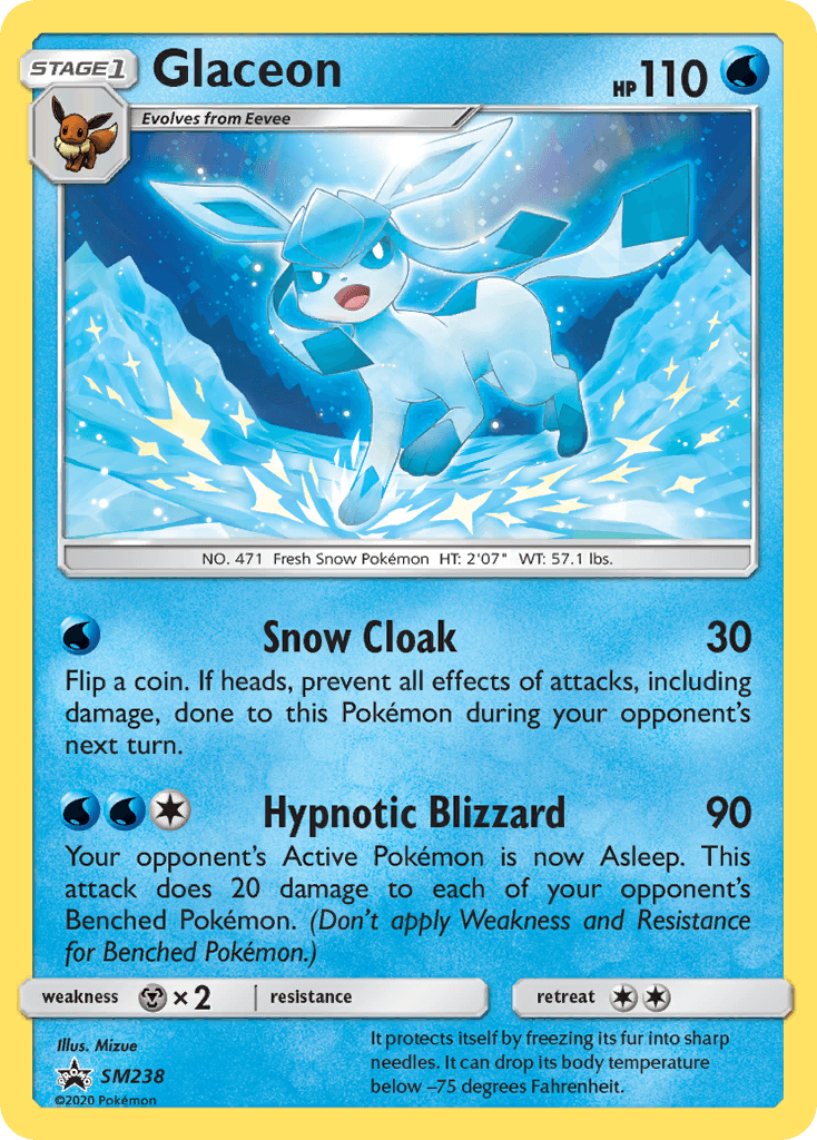 Glaceon from SM Black Star Promos
