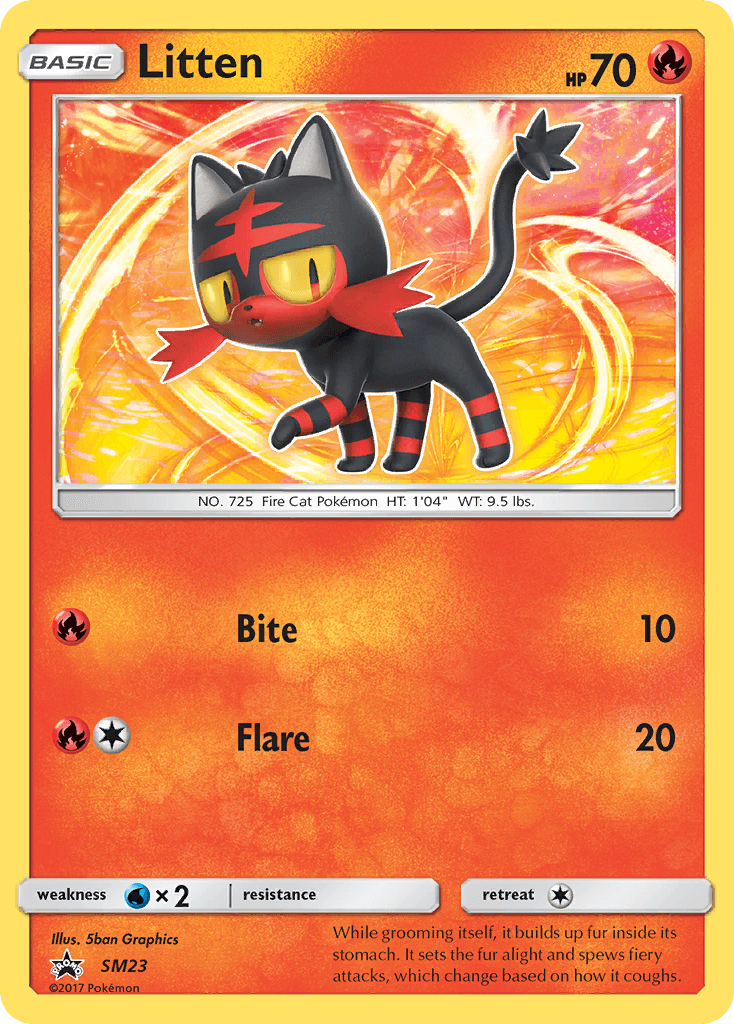 Litten from SM Black Star Promos