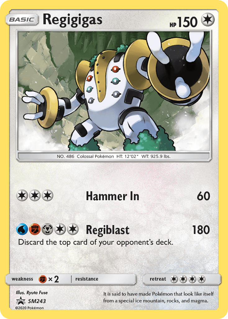 Regigigas from SM Black Star Promos