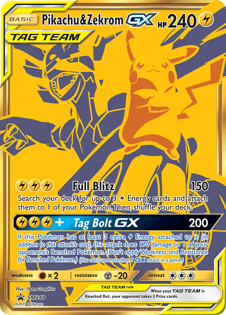 Pikachu & Zekrom-GX from SM Black Star Promos