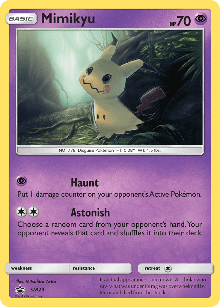 Mimikyu from SM Black Star Promos