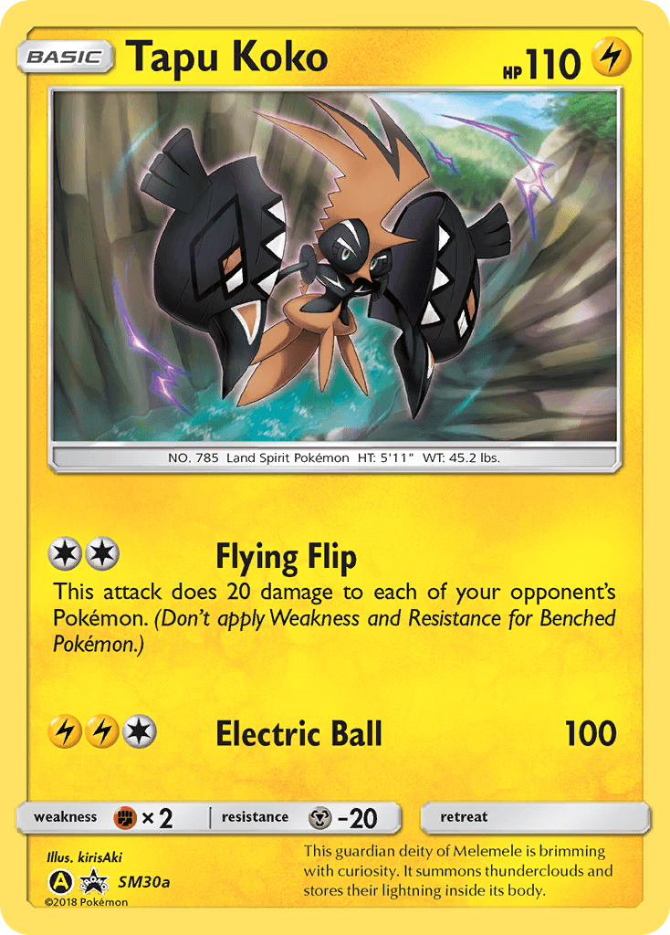Tapu Koko from SM Black Star Promos