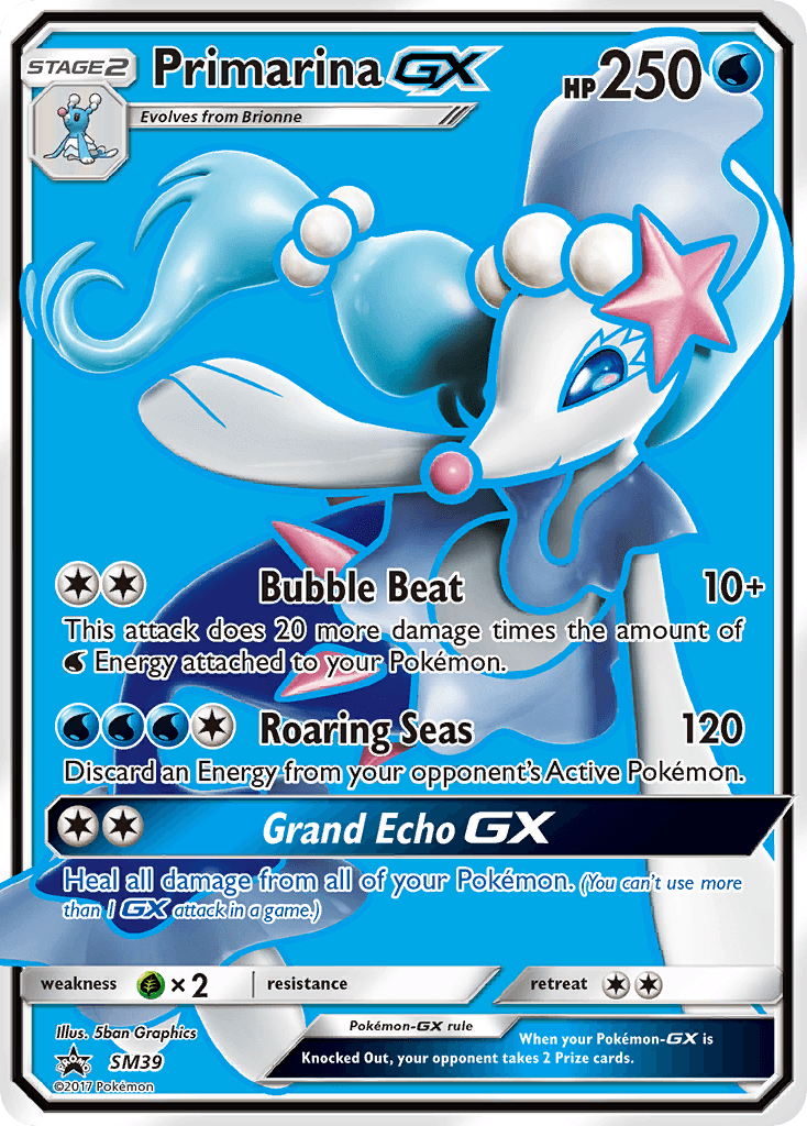 Primarina-GX from SM Black Star Promos