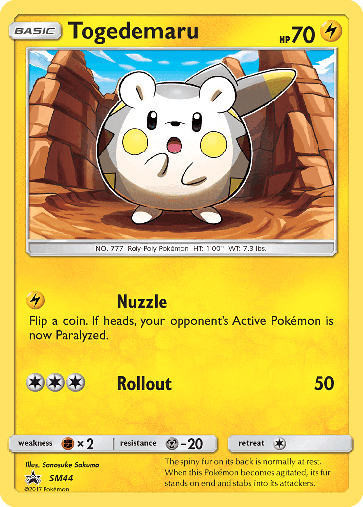 Togedemaru from SM Black Star Promos