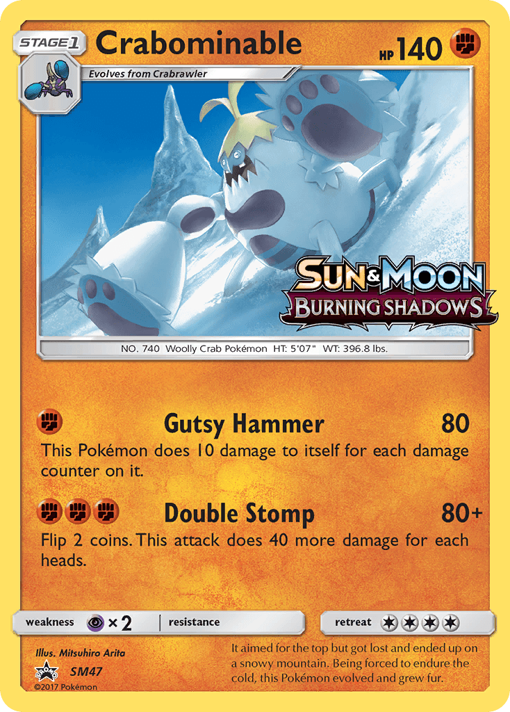 Crabominable from SM Black Star Promos