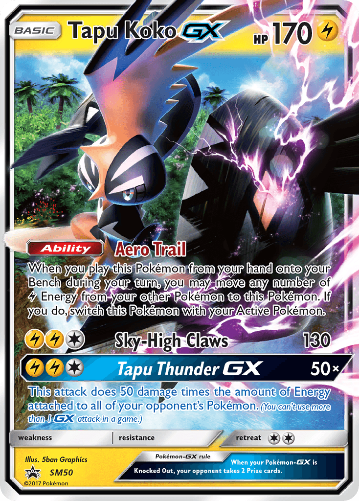 Tapu Koko-GX from SM Black Star Promos