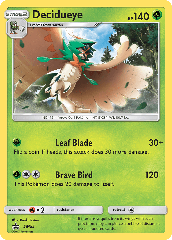 Decidueye from SM Black Star Promos