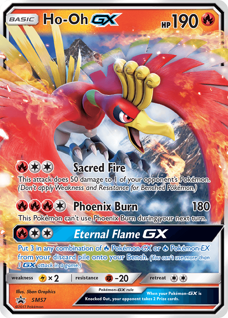 Ho-Oh-GX from SM Black Star Promos