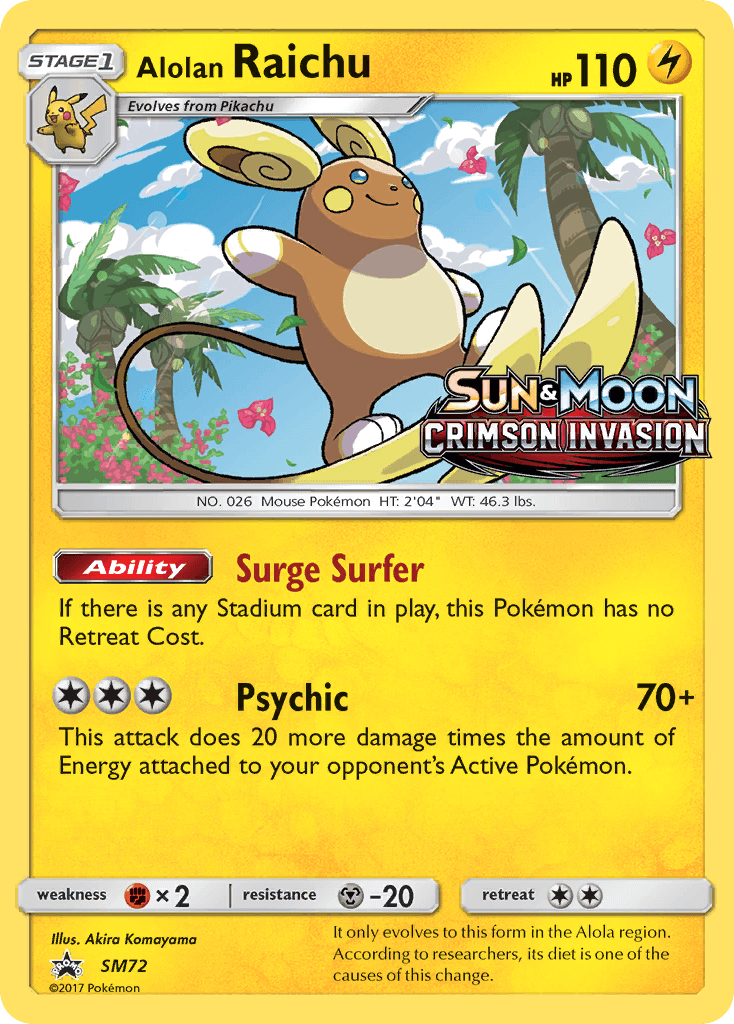 Alolan Raichu from SM Black Star Promos