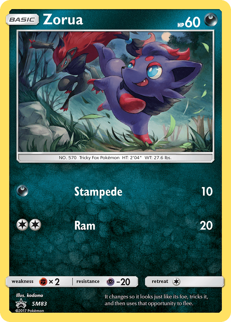 Zorua from SM Black Star Promos