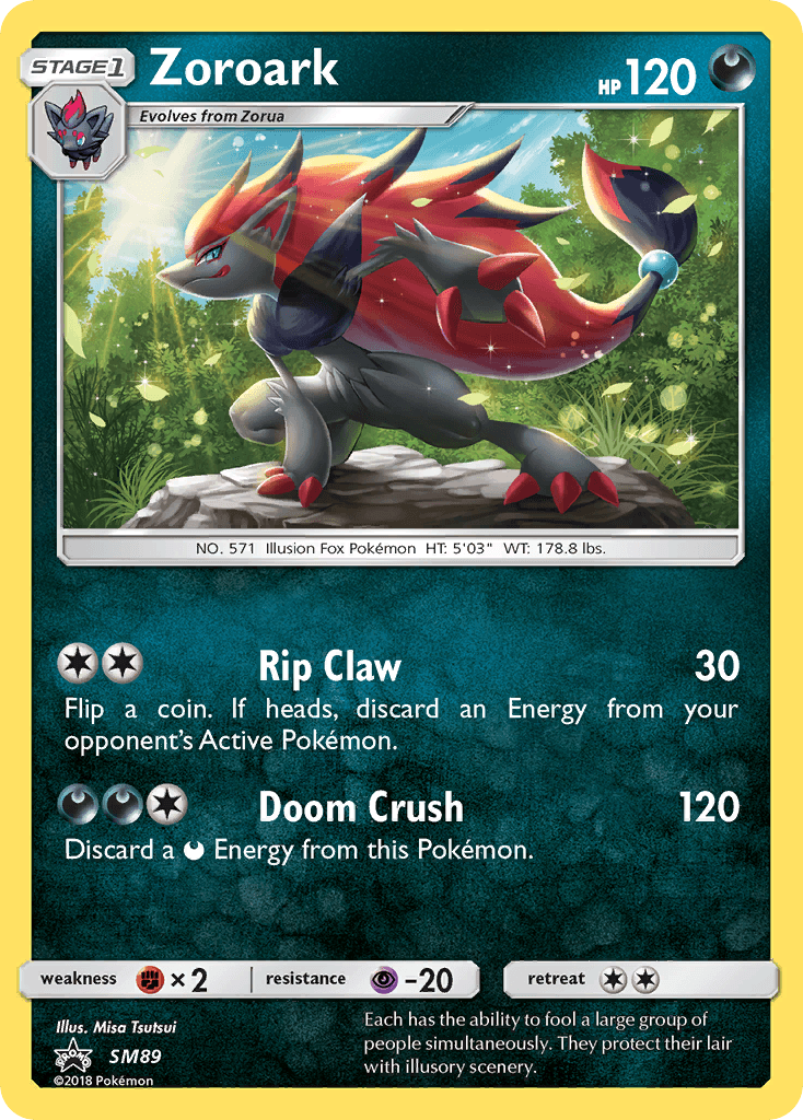 Zoroark from SM Black Star Promos