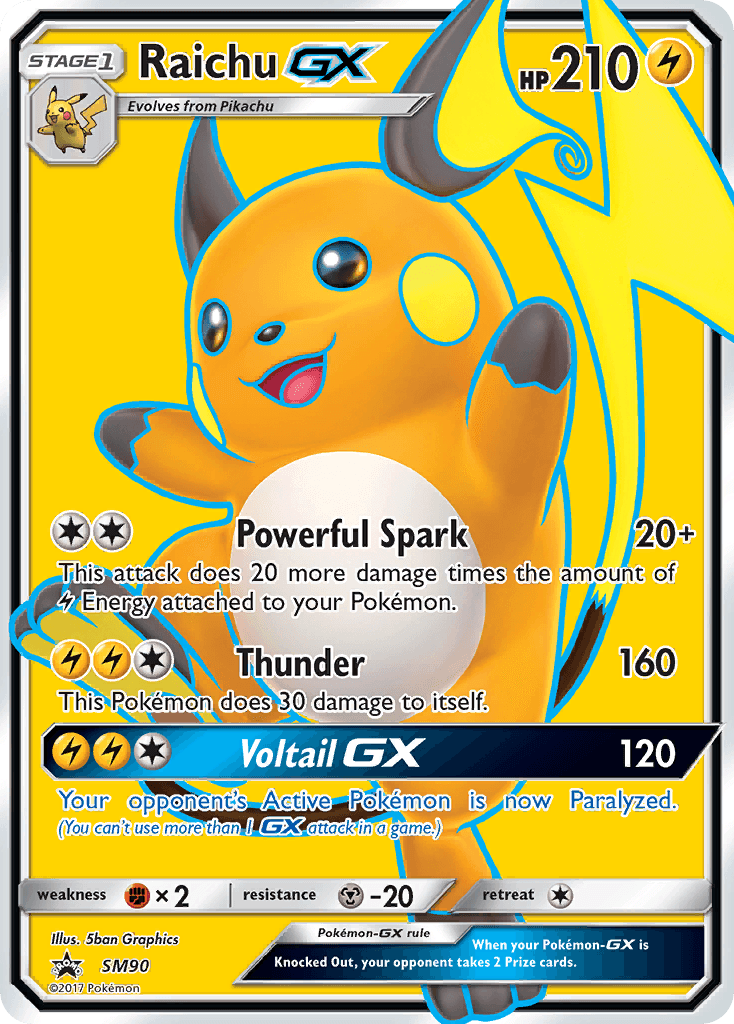 Raichu-GX from SM Black Star Promos