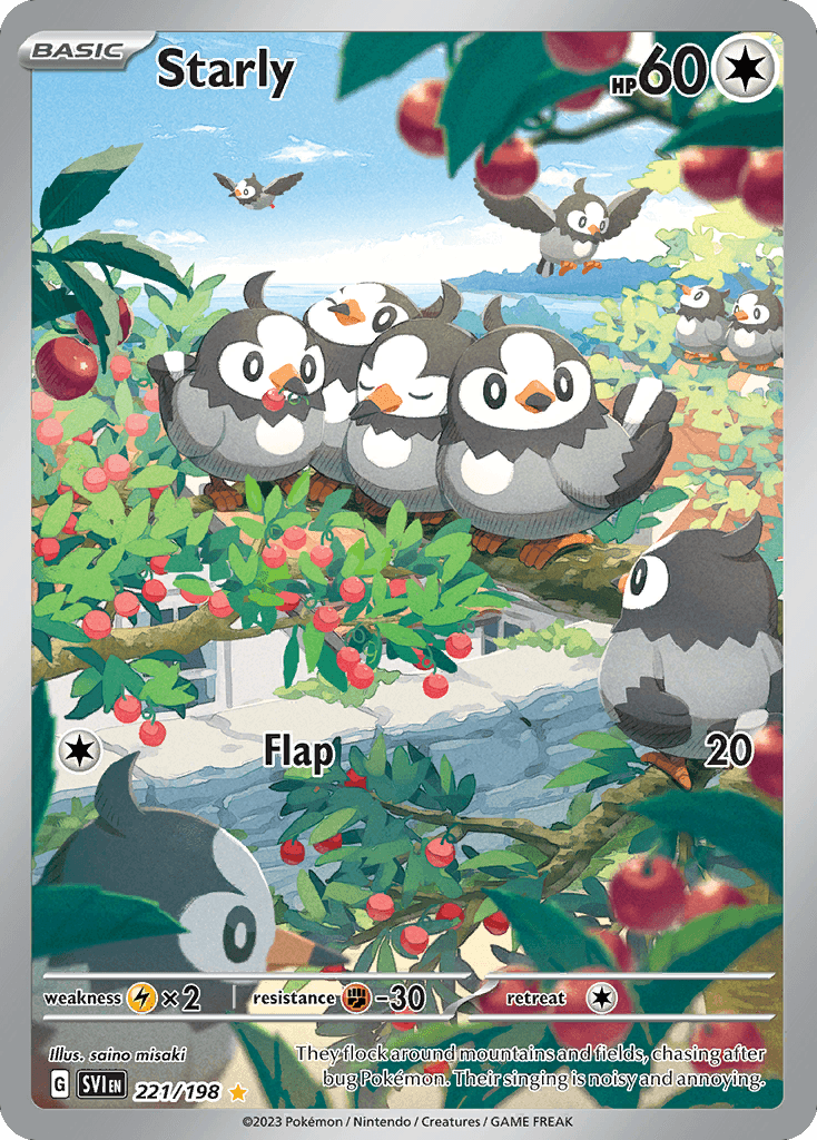 Starly from Scarlet & Violet