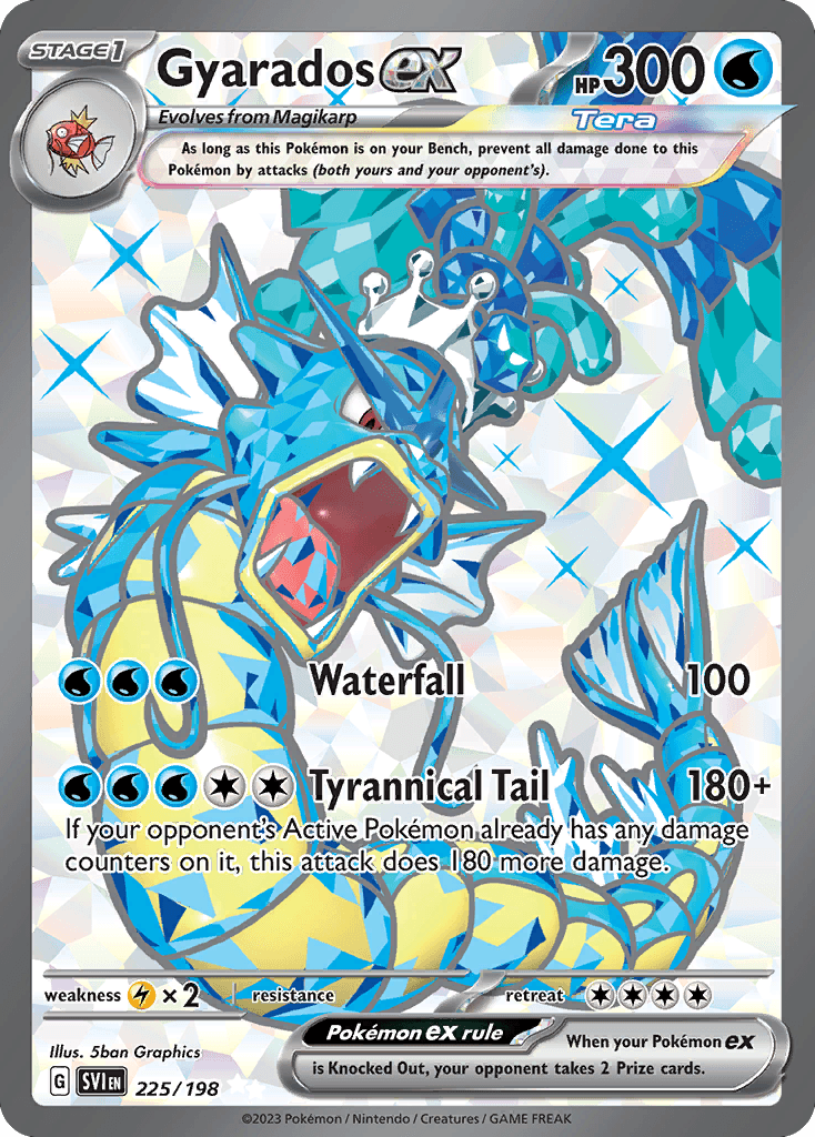 Gyarados ex from Scarlet & Violet