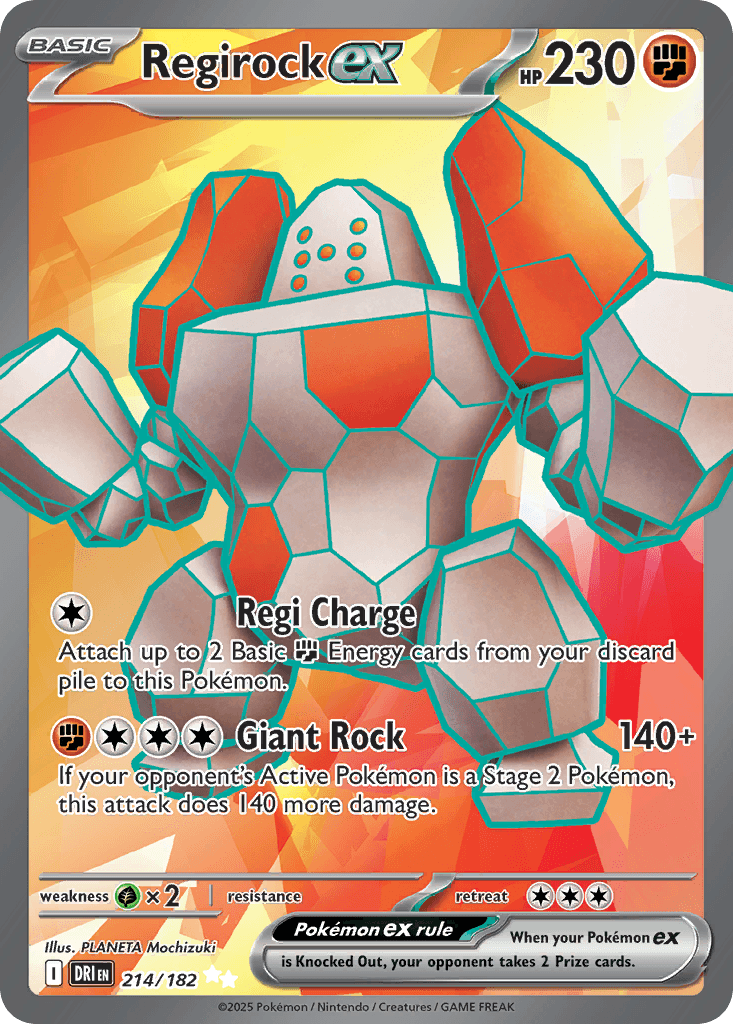 Regirock ex from Destined Rivals