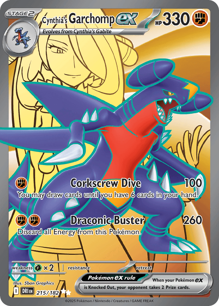 Cynthia's Garchomp ex from Destined Rivals