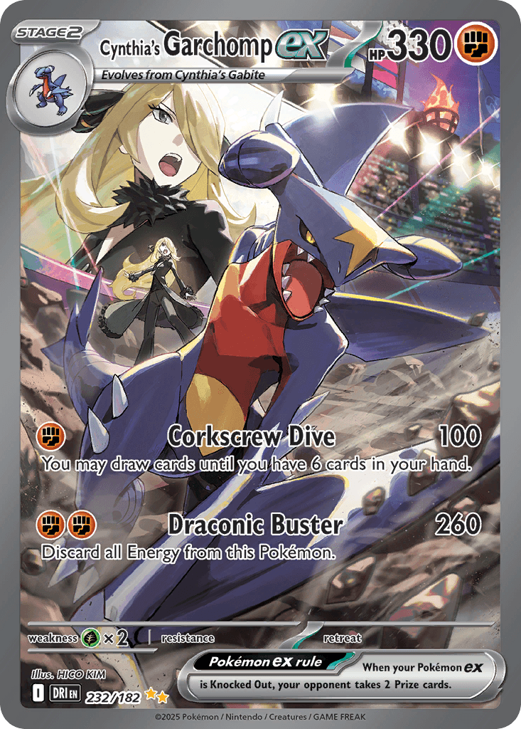 Cynthia's Garchomp ex from Destined Rivals